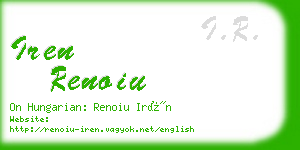 iren renoiu business card
